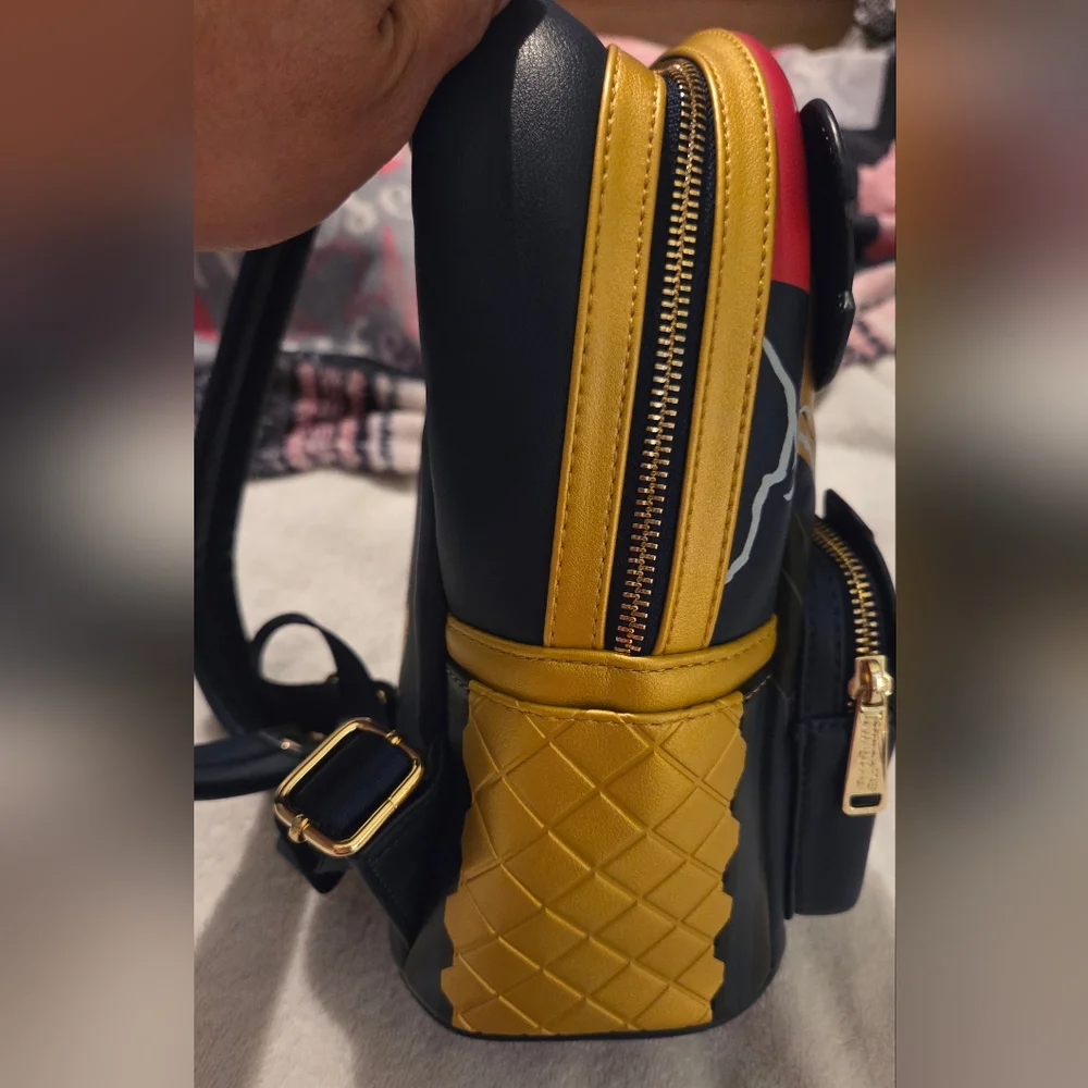Loungefly: Marvel Thor Backpack - Black, Yellow, and Red - Picture 5 of 9